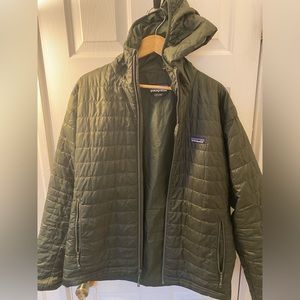 Men's Nano Puff Hoody Dark Green Large Patagonia